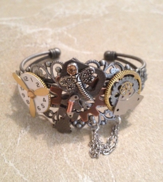 Steampunk Cuff Bracelet