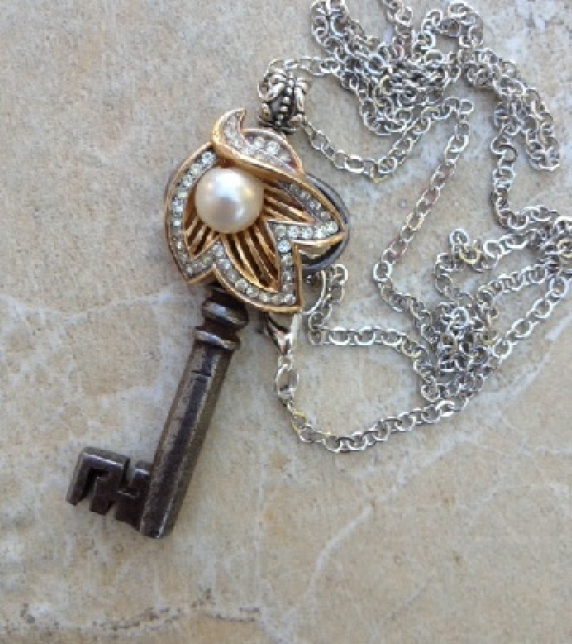 Recycled Skeleton Key Necklace