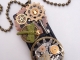 Steampunk Altered Domino Tile Necklace
