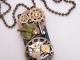 Steampunk Altered Domino Tile Necklace