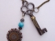 Steampunk Skeleton Key Necklace