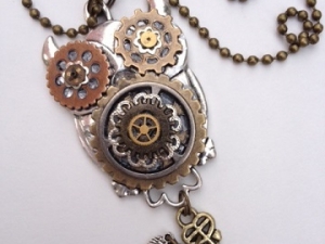 Steampunk Owl Necklace