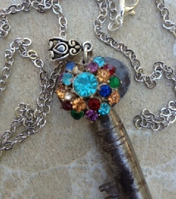 Recycled Skeleton Key Necklace