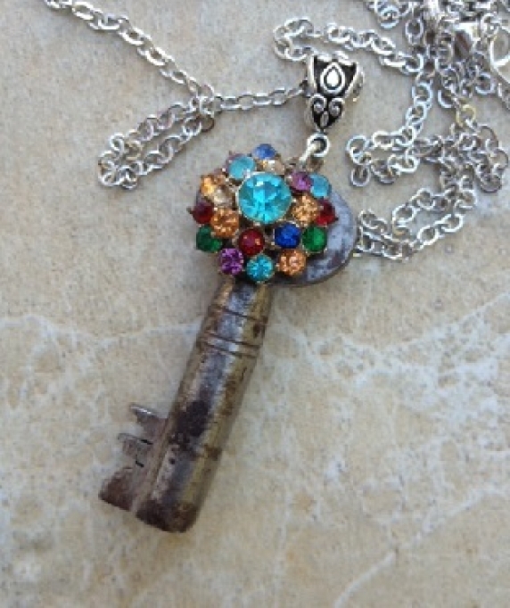Upcycled Skeleton Key Necklace