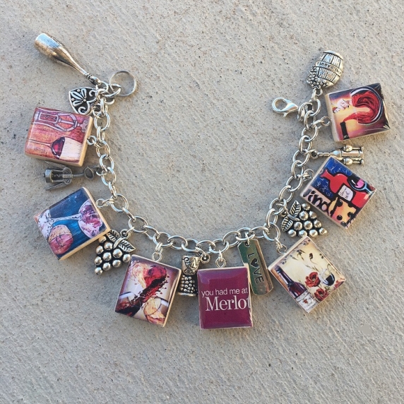 Wine Lover Charm Bracelet